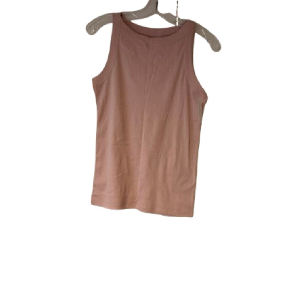 Loft Light Pink/Salmon Tank Top - 100% Cotton - Medium
